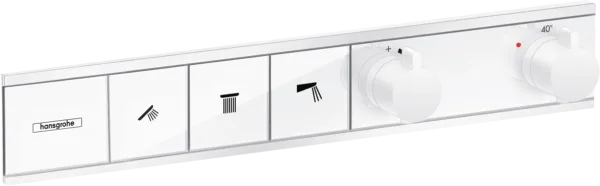 Термостатический смеситель встраиваемый Hansgrohe RainSelect 15381700, для душа, матовый белый Sancos — Оригинал