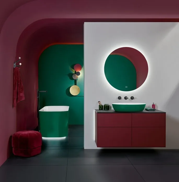 Зеркало круглое Villeroy & Boch More to See Lite A4606800 65 с LED-подсветкой, 6500 K Sancos — официальный сайт