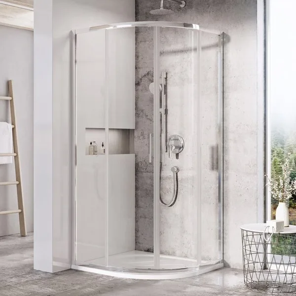 Душевой уголок Ravak Blix Slim BLSCP4-90 профиль хром Sancos — Оригинал