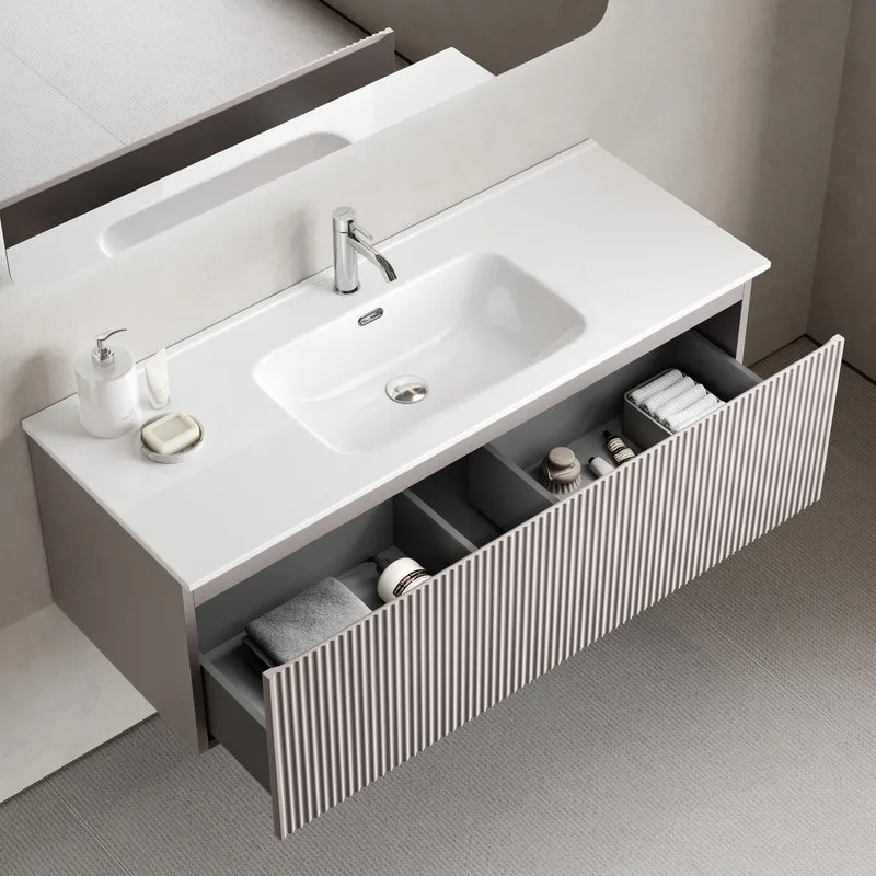 Тумба под раковину Sancos Snob R 1.0 120 подвесная Doha soft (пыльная роза), SNR1.0120SM Sancos — официальный сайт