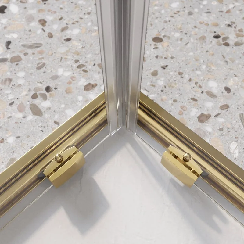 Душевой уголок BelBagno Luce A-2-80-C-ORO 80x80, профиль золото, стекло прозрачное Sancos — официальный сайт