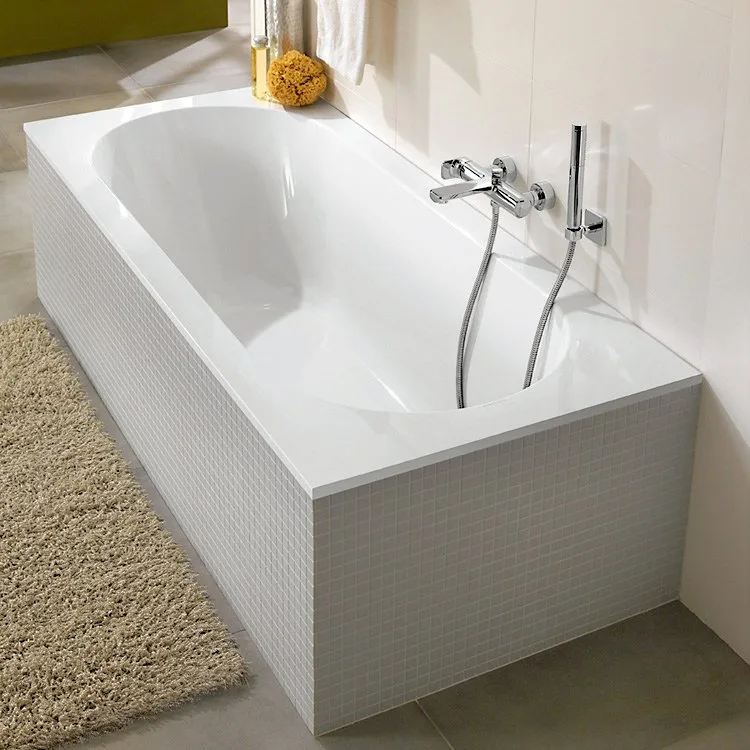Акриловая ванна Villeroy & Boch Oberon UBQ199OBE2V-01 190x90 см, встраиваемая, цвет альпийский белый Sancos — официальный сайт