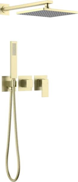 Душевой комплект Timo Selene SX-2169/17SM, С ВНУТРЕННЕЙ ЧАСТЬЮ, золото матовое Sancos — Оригинал