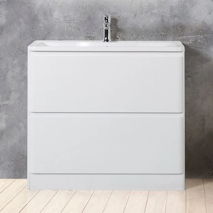 Тумба под раковину без столешницы BelBagno Albano 90 напольная, bianco lucido Sancos — официальный сайт