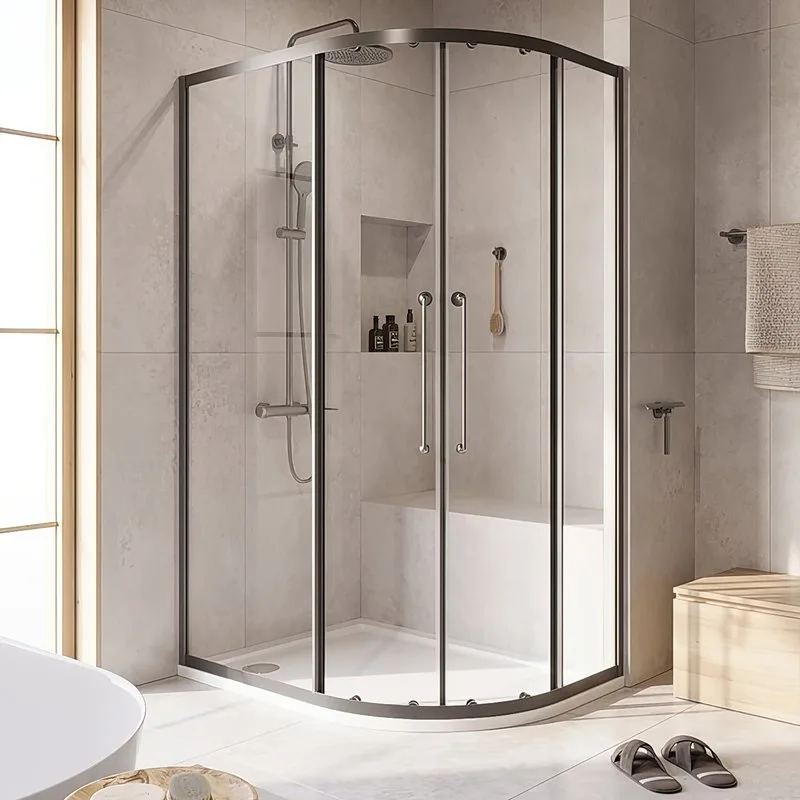 Душевой уголок Cezares Relax RELAX-304-RH-2-120/90-C-GM 120x90, профиль оружейная сталь Sancos — официальный сайт