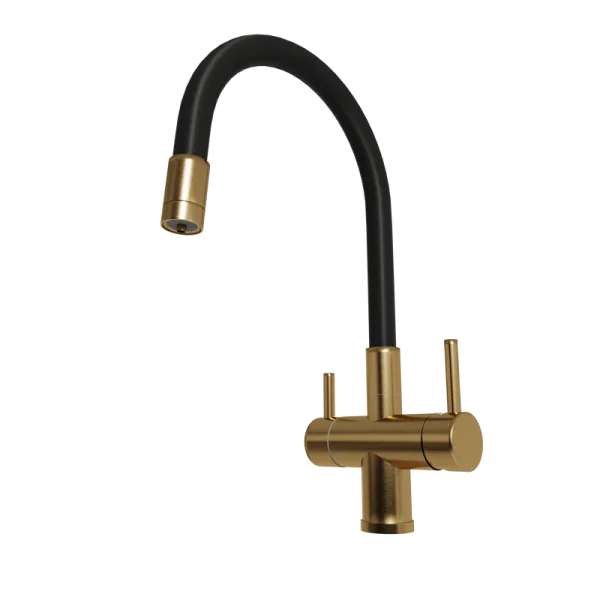 Смеситель для кухни Emar PVD ЕС - 3015 PVD Golden Sancos — Оригинал