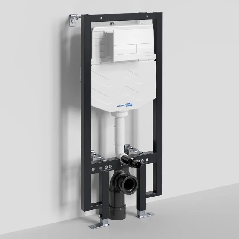 Система инсталляции для унитазов Wasserkraft Vils 56TLT.010.ME.WM04, с кнопкой смыва матовой белой Sancos — официальный сайт