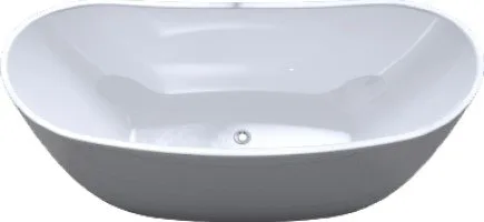 Акриловая ванна Art&Max AM-502-1700-785 170x80 см, отдельностоящая, белая, овальная, с каркасом Sancos — Оригинал