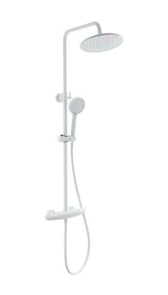 Душевая стойка Wonzon & Woghand CAPSULE WW-B3031-A-MW, матовая белая Sancos — Оригинал