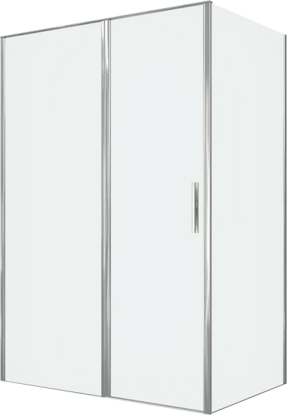 Душевой уголок Allen Brau Priority 140x90, профиль хром, стекло прозрачное Sancos — Оригинал