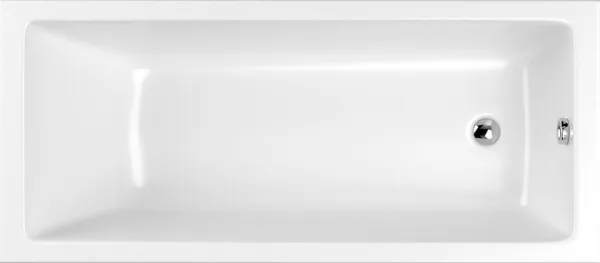 Акриловая ванна WHITECROSS Wave Slim 170x75 см, встраиваемая, белая Sancos — Оригинал