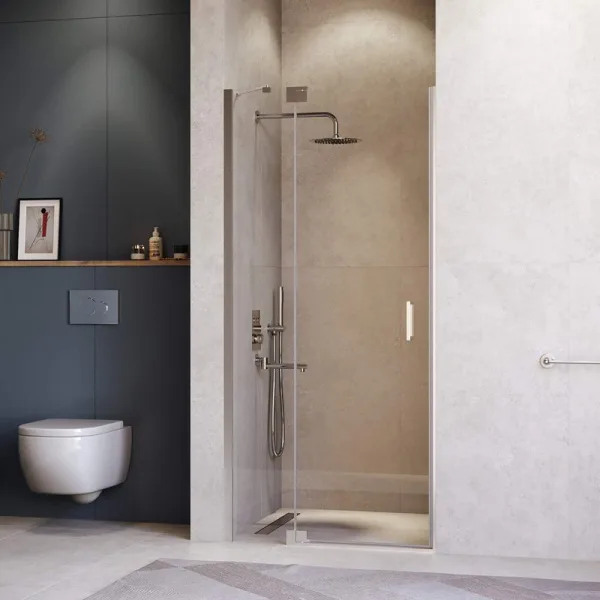 Душевая дверь в нишу RGW Hotel HO-014 900х2000 профиль хром, стекло прозрачное Sancos — Оригинал