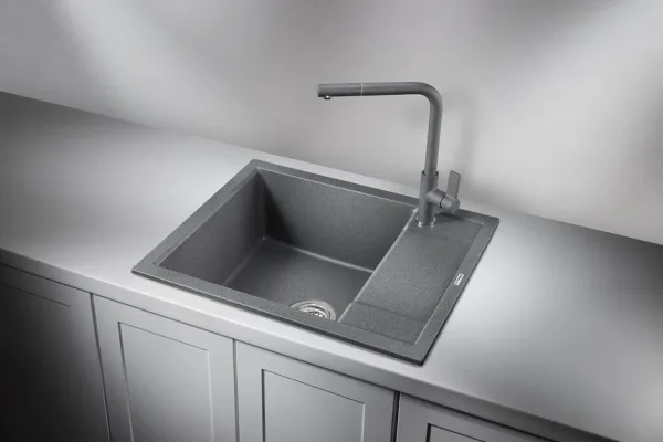 Мойка кухонная Granula 6002, графит Sancos — Оригинал