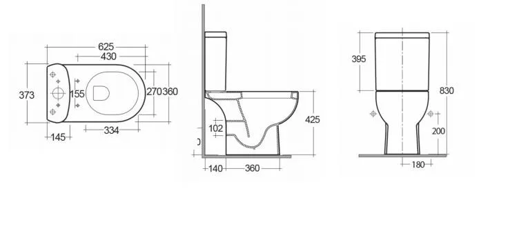 Чаша для унитаза-компакта Kerama Marazzi Buongiorno Pro BG.Pro.wc.01 белая глянцевая Sancos — официальный сайт
