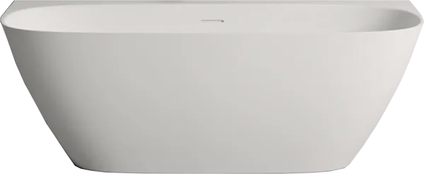 Ванна из искусственного камня Salini Sofia Wall 170x80 см, пристенная, белая, овальная, со сливом-пе Sancos — Оригинал