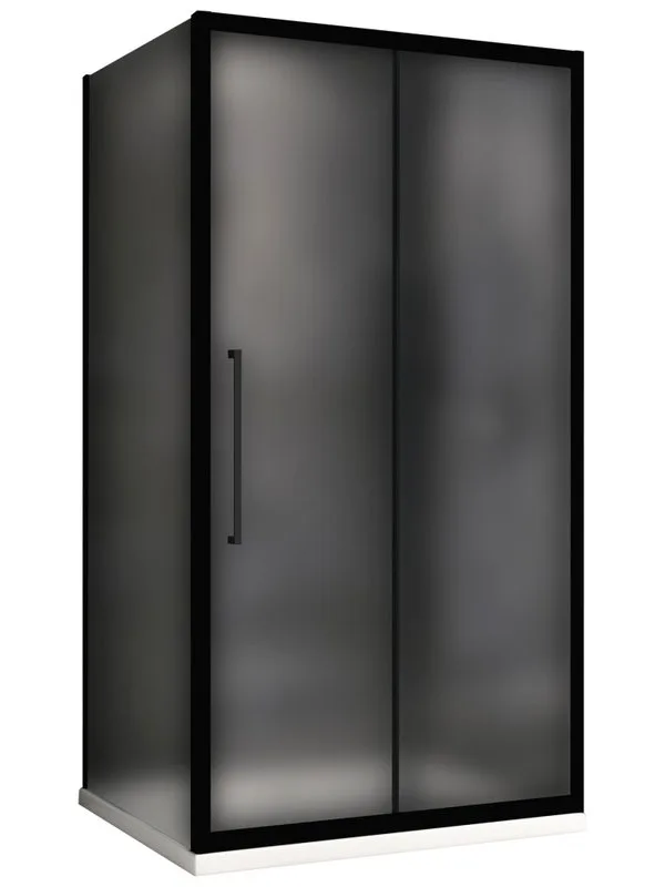 Душевой уголок Abber Schwarzer Diamant AG30140BMH-S80BM 140х80 см, профиль матовый черный, стекло ма Sancos — официальный сайт