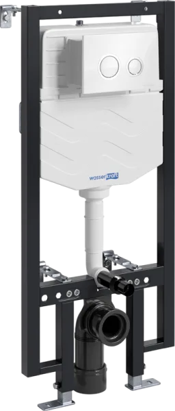 Система инсталляции для унитазов Wasserkraft Vils 56TLT.010.ME.WH01, с кнопкой смыва белой Sancos — Оригинал