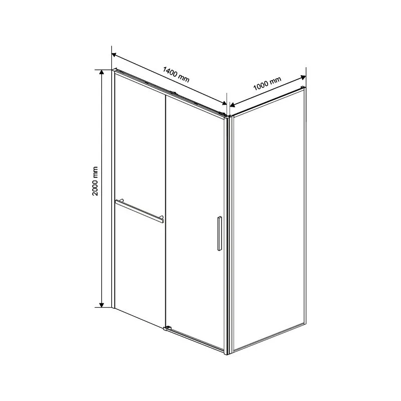 Душевой уголок Vincea Slim Soft VSR-1SS1014CLG 140х100, профиль брашированное золото, стекло прозрач Sancos — официальный сайт