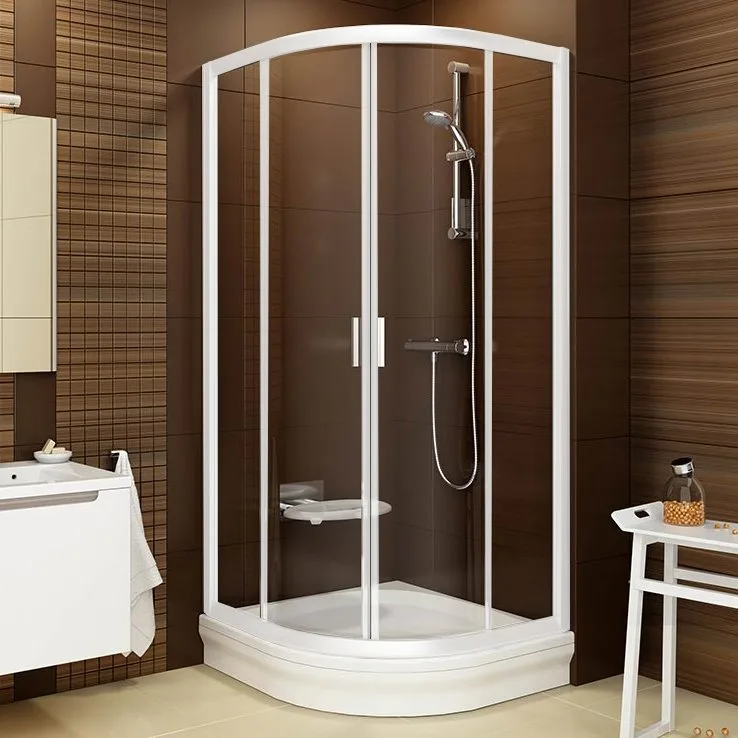 Душевой уголок Ravak Blix BLCP4-80 Transparent, белый профиль Sancos — официальный сайт