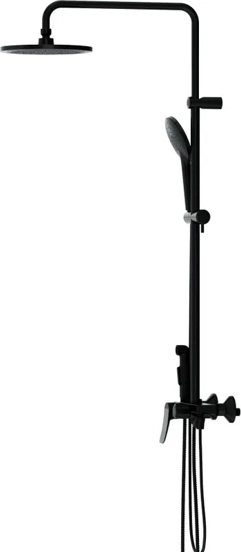 Душевая стойка Damixa Apollo DX220910300 с гигиеническим душем,, черная Sancos — официальный сайт