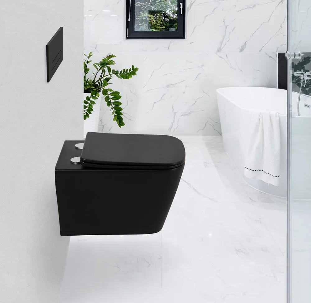 Чаша для унитаза подвесного BelBagno Ardente-C BB3202CHR-MB матовая черная Sancos — официальный сайт