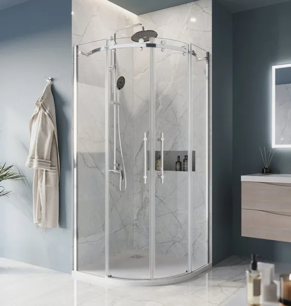 Душевой уголок BelBagno Marino -R-2-90-C-Cr профиль хром Sancos — Оригинал
