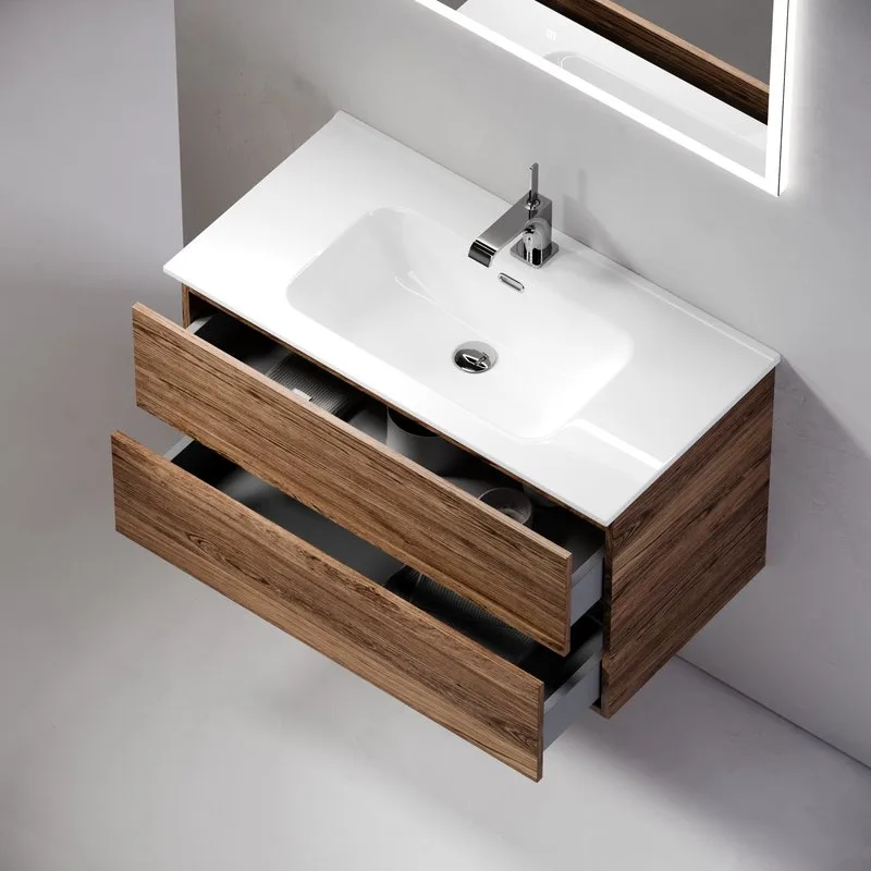 Тумба с раковиной Sancos Urban 90 дуб чарльстон, белая раковина CN7002 Sancos — официальный сайт