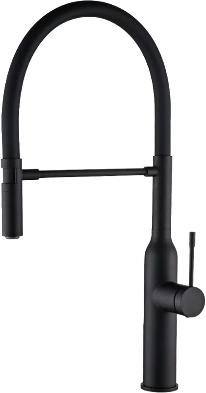 Смеситель для кухни Zorg Steel Hummer SH 2022 BLACK черный Sancos — официальный сайт