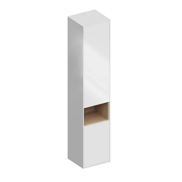 Шкаф-пенал для ванной KERAMA MARAZZI Plaza Modern 170 подвесной, белый глянцевый Sancos — Оригинал