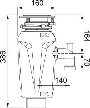 Измельчитель пищевых отходов Franke SLIM 100 (134.0715.095) Sancos — официальный сайт