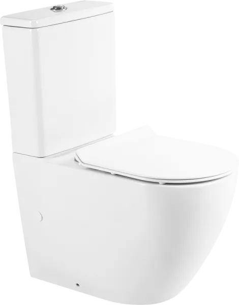 Унитаз-компакт напольный BelBagno Sfera-r BB2141CPR BB2111SC с микролифтом, безободковый, глянцевый  Sancos — Оригинал