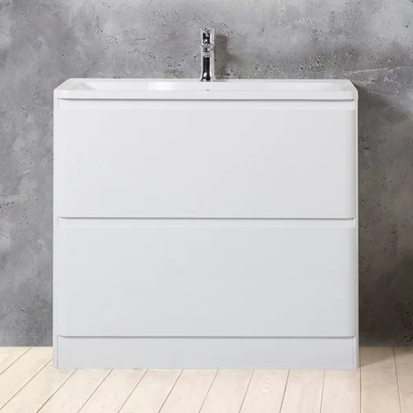Тумба под раковину без столешницы BelBagno Albano 100 напольная, bianco lucido Sancos — Оригинал