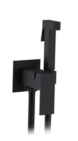 Гигиенический душ AltroBagno BM AltroBagnoBM060122MB со смесителем, С ВНУТРЕННЕЙ ЧАСТЬЮ, матовый чер Sancos — Оригинал