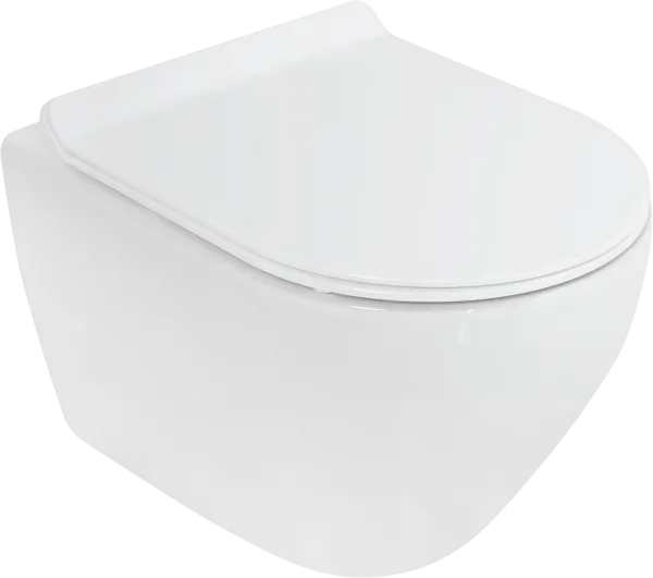 Унитаз подвесной Cezares Stylus CZR-513-TH-R безободковый, сиденье CZR-2011-SC с микролифтом Sancos — Оригинал