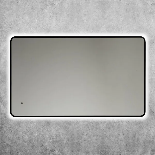 Зеркало Art&Max Siena S 60х100 черное, с LED-подсветкой, 6000К Sancos — Оригинал