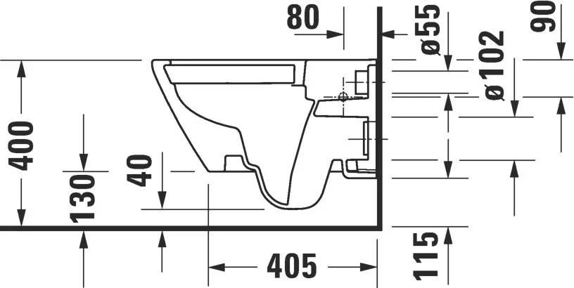 Чаша для унитаза подвесного Duravit D-Neo 2577090000 Sancos — официальный сайт