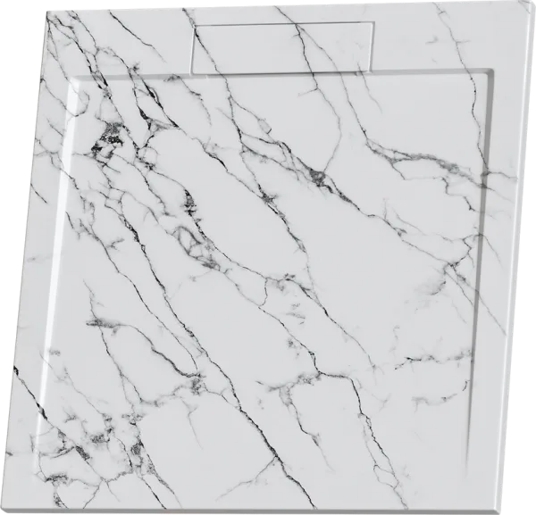 Поддон для душа RGW Stone Tray STL MW 90x90, белый мрамор Sancos — Оригинал