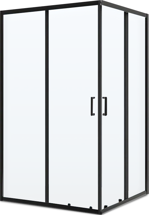 Душевой уголок BelBagno Uno -195 AH 2 120/90 C Nero профиль черный, стекло прозрачное Sancos — официальный сайт