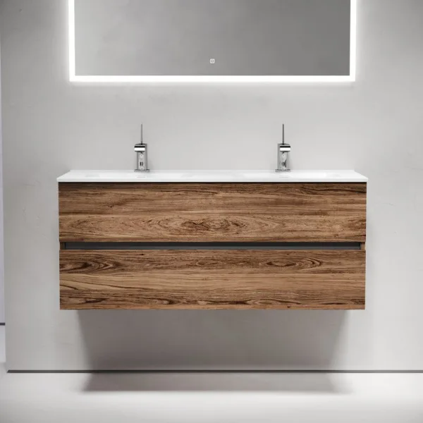 Тумба с раковиной Sancos Urban 120 двойная белая раковина CN7004, дуб чарльстон Sancos — Оригинал
