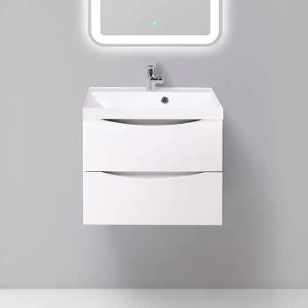 Тумба под раковину без столешницы BelBagno Marino 60 bianco lucido, подвесная Sancos — Оригинал