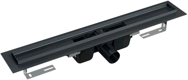 Душевой трап (лоток) AlcaPlast APZ1BLACK-1450 без решетки Sancos — Оригинал