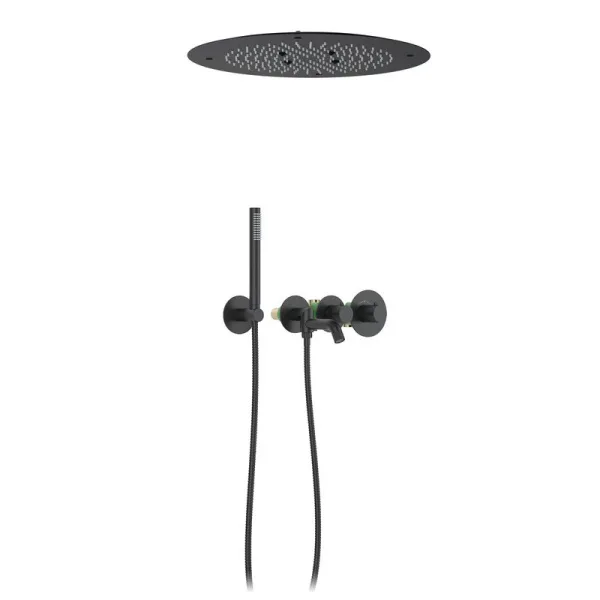 Душевой комплект Timo Petruma SX-2358/03SM, С ВНУТРЕННЕЙ ЧАСТЬЮ, с термостатом, черный Sancos — Оригинал