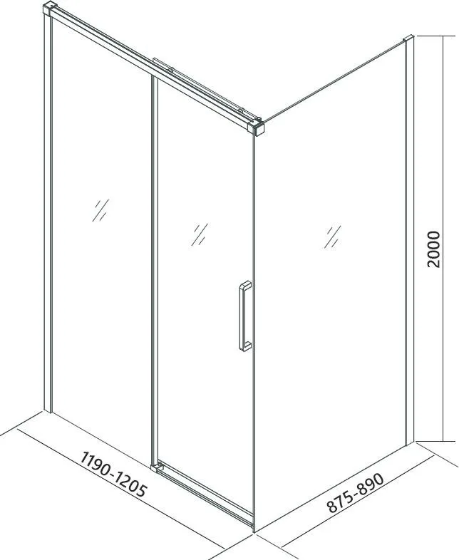 Душевой уголок Veconi Premium Trento PTC-SP-40CH 120x90, профиль хром, стекло прозрачное Sancos — официальный сайт