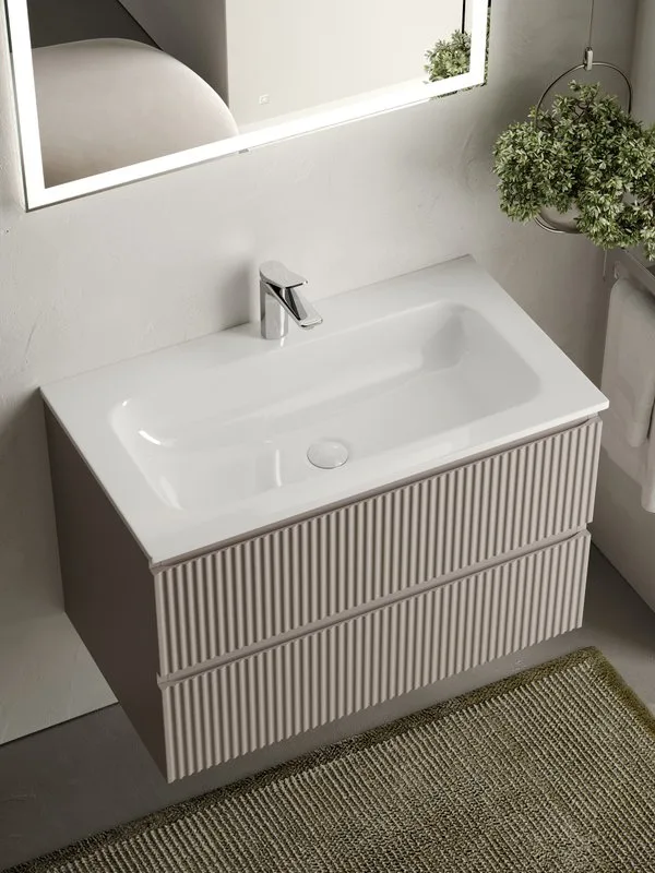 Тумба с раковиной Sancos Snob R 80 см, doha soft Sancos — официальный сайт