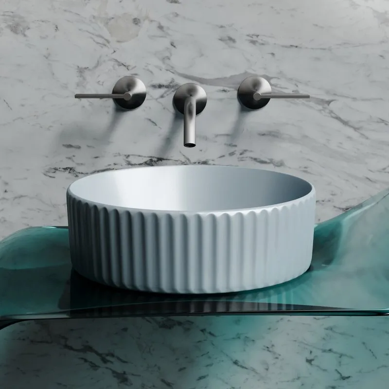 Накладная раковина Ceramicanova Element CN6057MHL серо-голубая матовая Sancos — официальный сайт