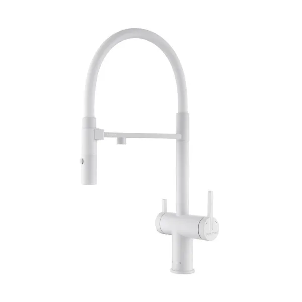 Смеситель для кухни Paulmark Gravity Gr213888-WH, белый матовый Sancos — Оригинал