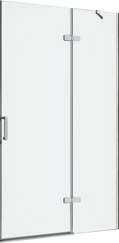 Душевая дверь в нишу Abber Zart AG08120 120 см, профиль хром, стекло прозрачное Sancos — официальный сайт