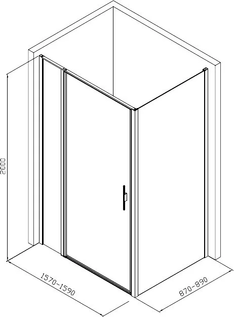 Душевой уголок Allen Brau Priority 160x90, профиль хром, стекло прозрачное Sancos — официальный сайт