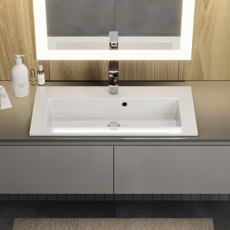 Раковина Uperwood Aurora 60 см, глянцевая белая Sancos — официальный сайт