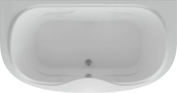 Акриловая ванна AQUATEK Мелисса MEL180-0000031 180x95 см, пристенная, белая, овальная Sancos — Оригинал